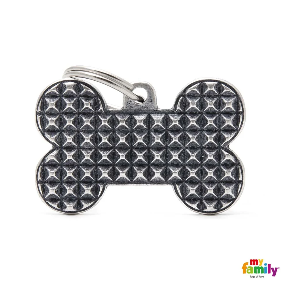 MYFAMILY Bronx Bone Pločica za graviranje Klinovi XL, 4,8x3,5cm