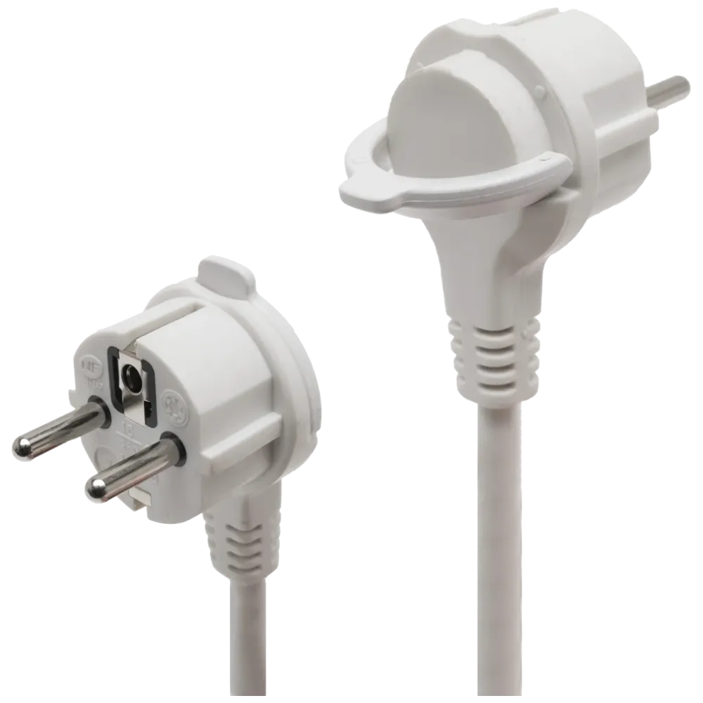 home Produžni kabel, 4 utičnice, 3 x 1,5 mm², 5 met., bijeli - NV 04TK-5/WH/1.5