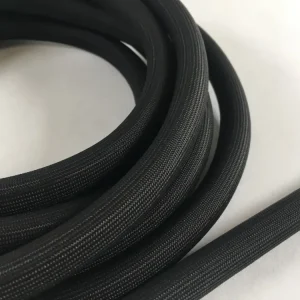 Crno okruglo brtvljenje 13 mm s žičanim kabelom iznutra za kamine 4m