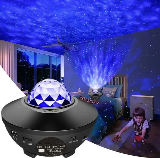 LED galakticka lampa projektor sa Bluetooth zvucnikom