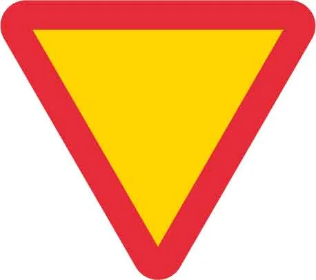 Prometni znak obveznog ustupanja prednosti, "Bezuvjetno ustupanje prednosti"