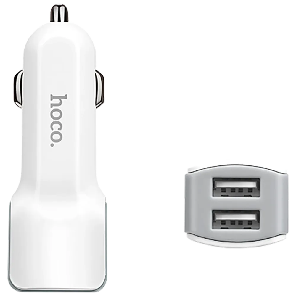 hoco. Auto punjač za smartphone, 2 x USB, 5V / 2.4 - Z23 Grand Style Dual port
