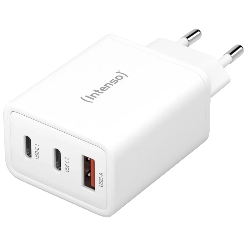 (Intenso) Punjač kučni, brzi, 1 x USB-, 2 x UCB-C, 3A, 65W - Power Adapter W65ACC GaN