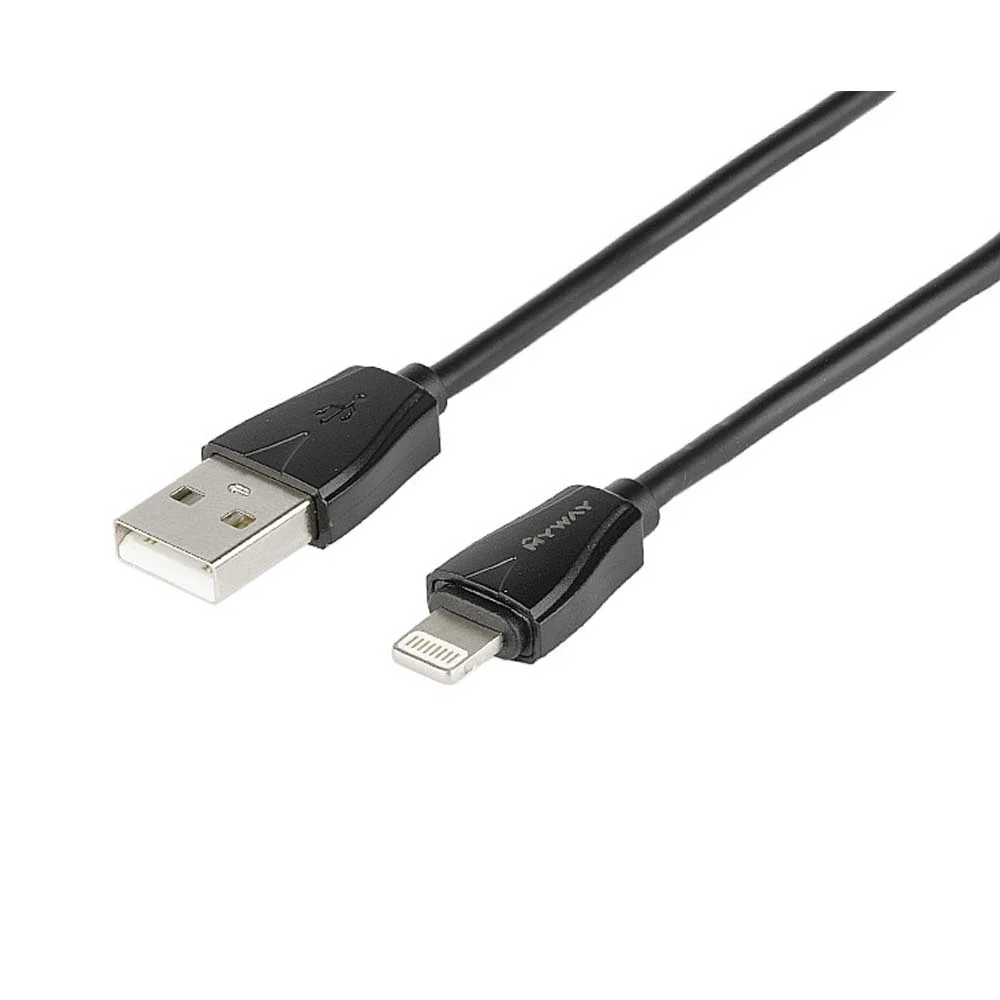 MYWAY auto punjač za iPhone Brzi punjač 12/24V, 100 cm USB/Lightning kabel