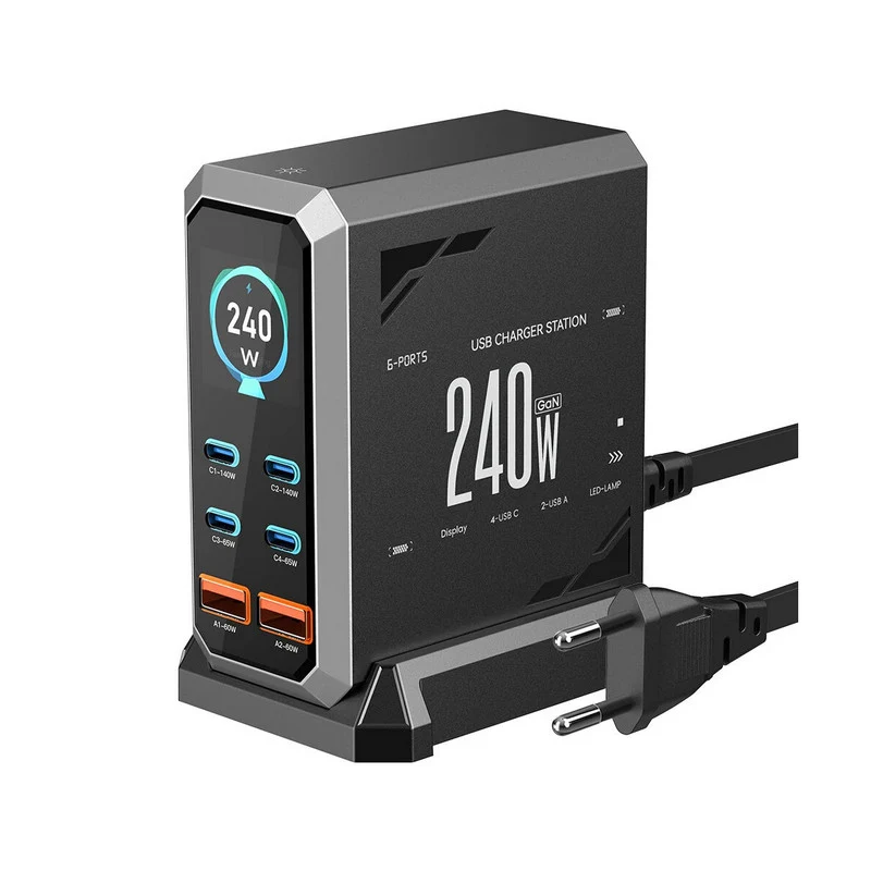 BlitzWolf punjač BW-S31 2xUSB- + 4xUSB-C, 240W