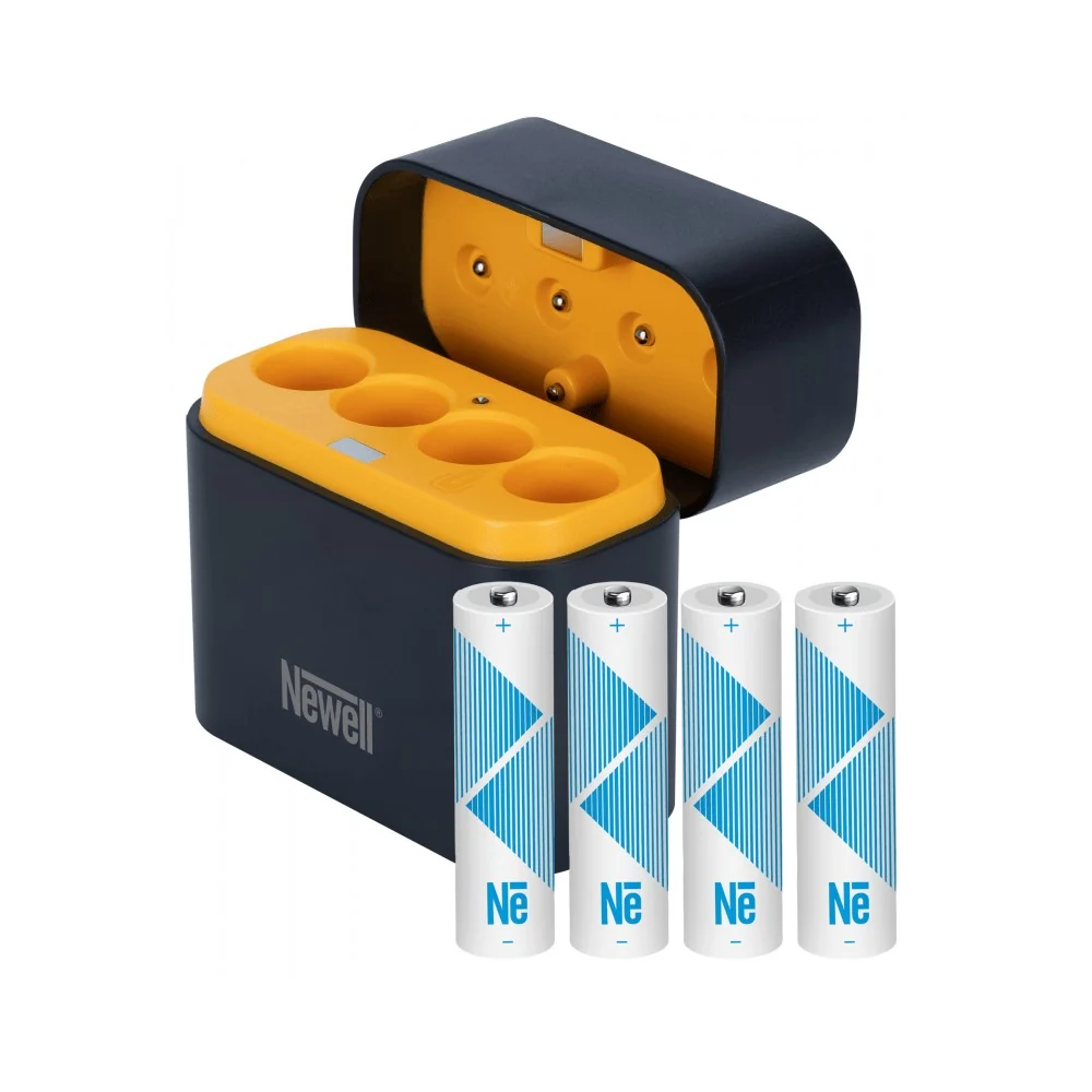 Newell Punjač 4 kanalni za AA Li-Ion baterije + 4 AA baterije 2200mah