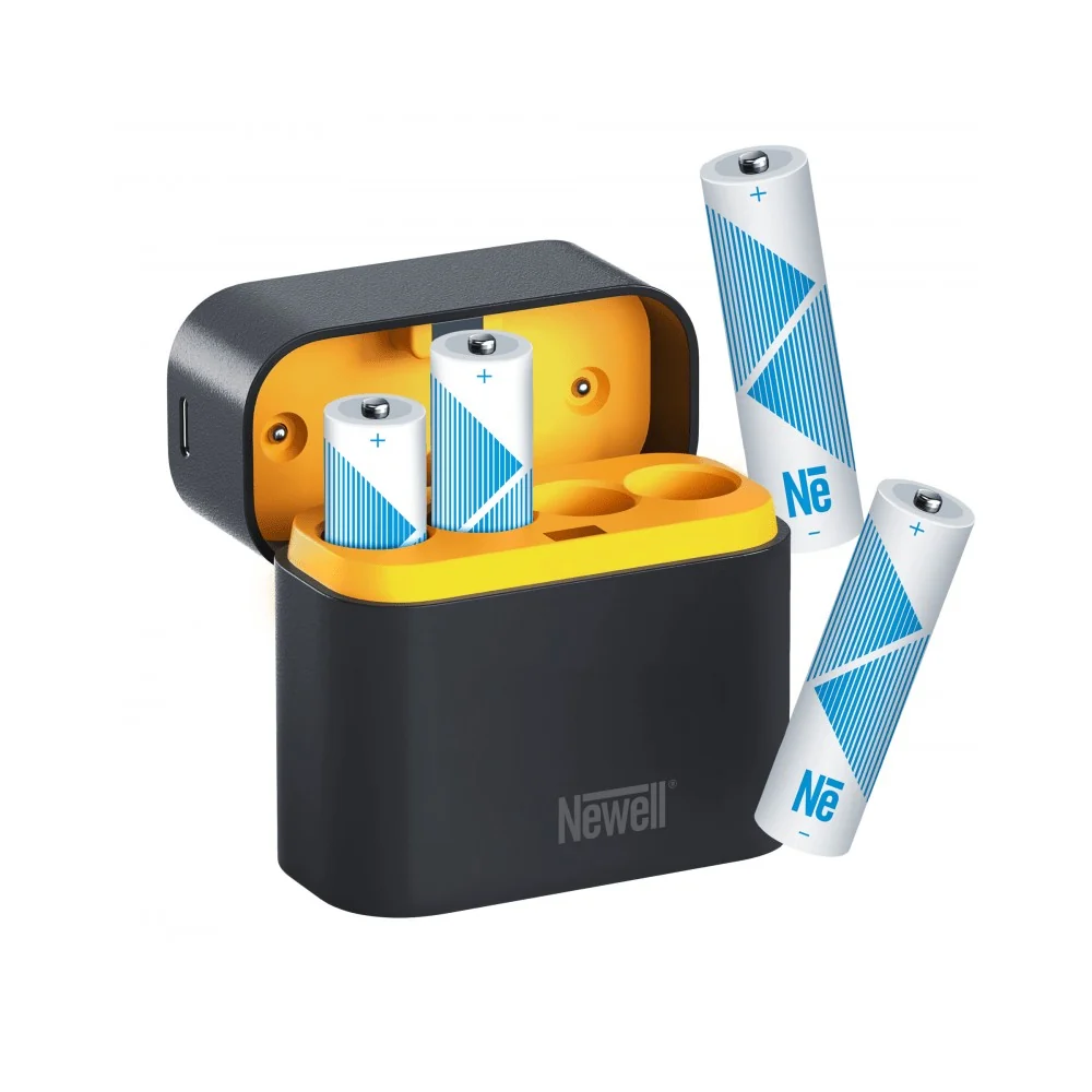 Newell Punjač 4 kanalni za AA Li-Ion baterije + 4 AA baterije 2200mah