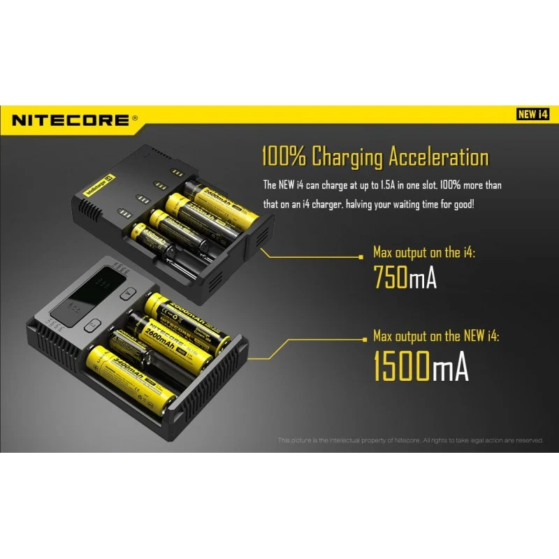 Nitecore Punjač baterija i4 / intiligentni / za 4 baterije