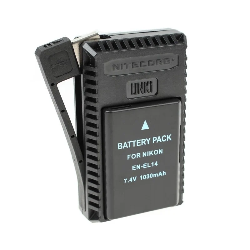 Nitecore Punjač USB UNK1 Dvostrani putni (Nikon EN-EL14A/EN-EL15)