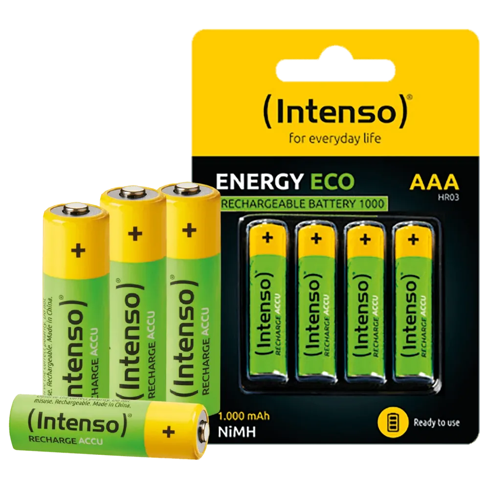 (Intenso) Baterija punjiva AAA / HR03, 1000 mAh, blister 4 kom - AAA / HR03/1000