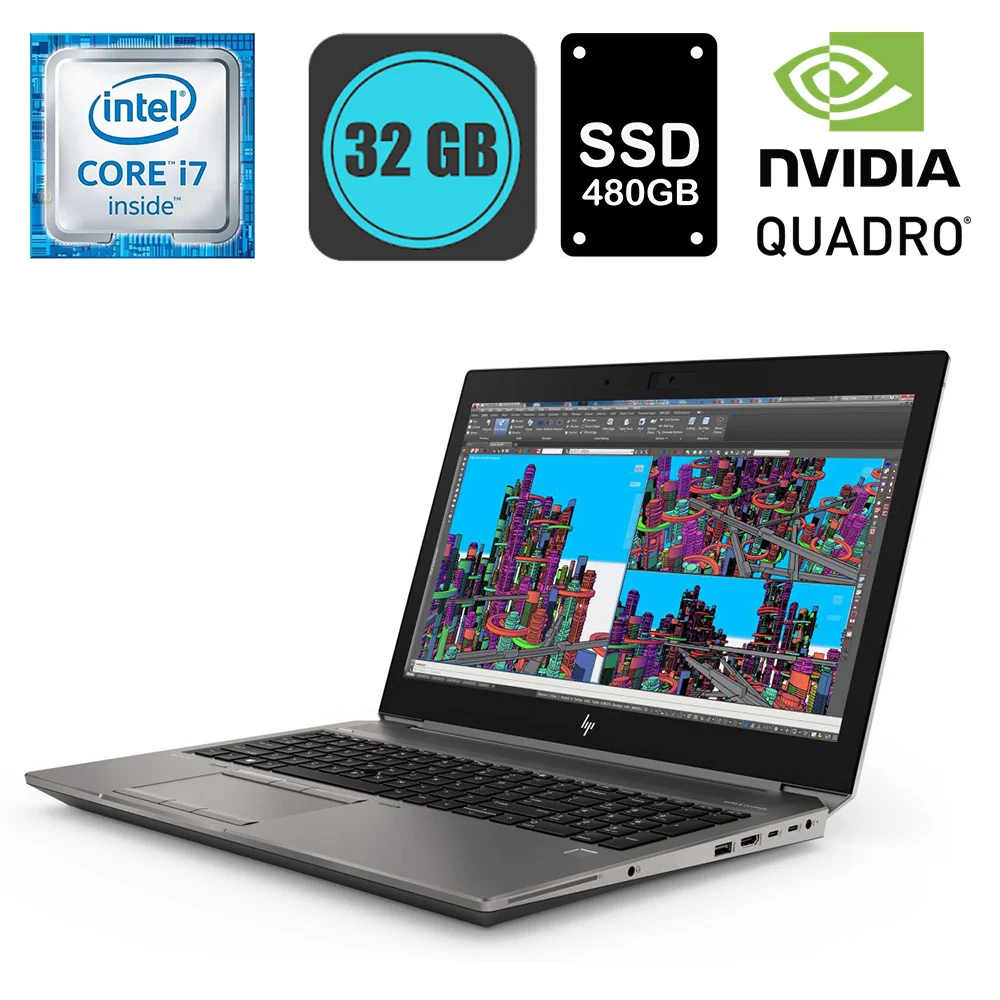 HP ZBook 15 G6 - Core i7, 32GB DDR4, 500GB SSD, RTX 3000