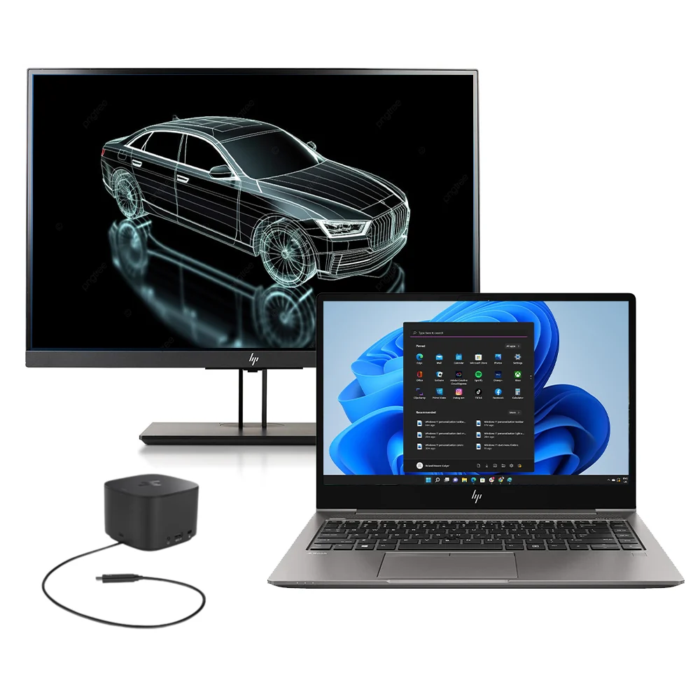 HP ZBook Studio 15 G5 + HP Z24n G2 24'' monitor + Docking Station