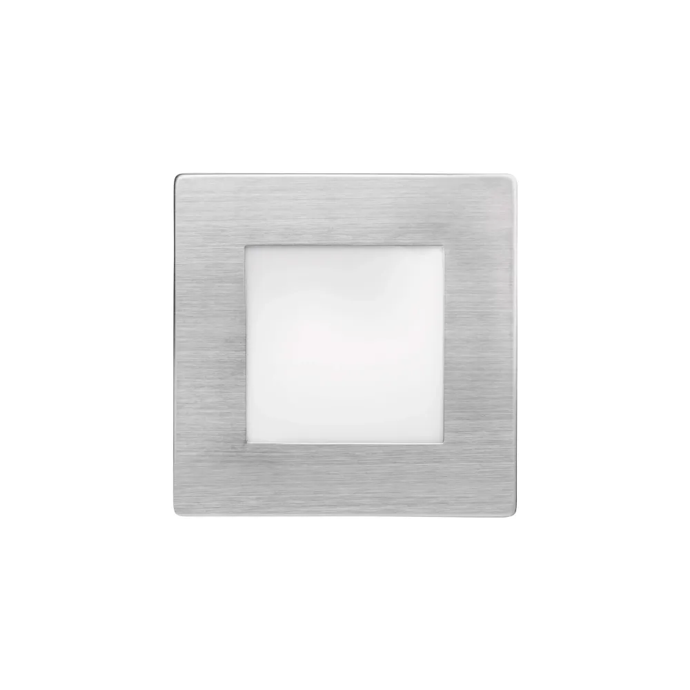 AMAL LED svjetlo za stepenice, ugradbeno, srebrno, 2W, 4000K, IP65, 80mm