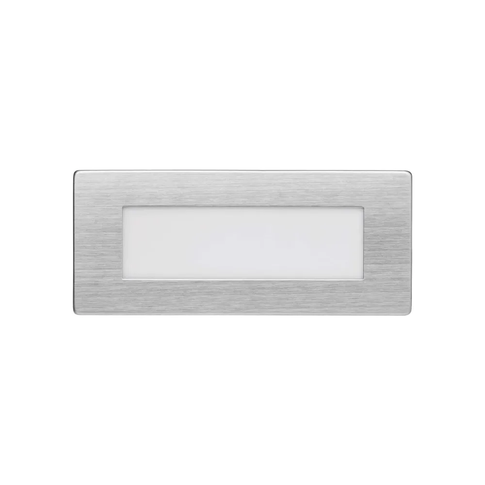 AMAL LED svjetlo za stepenice, ugradbeno, srebrno, 2W, 4000K, IP65, 53mm