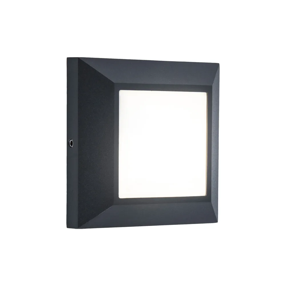 LED zidna svjetiljka HELENA, tamno siva, 4.1W, 3000K, IP54