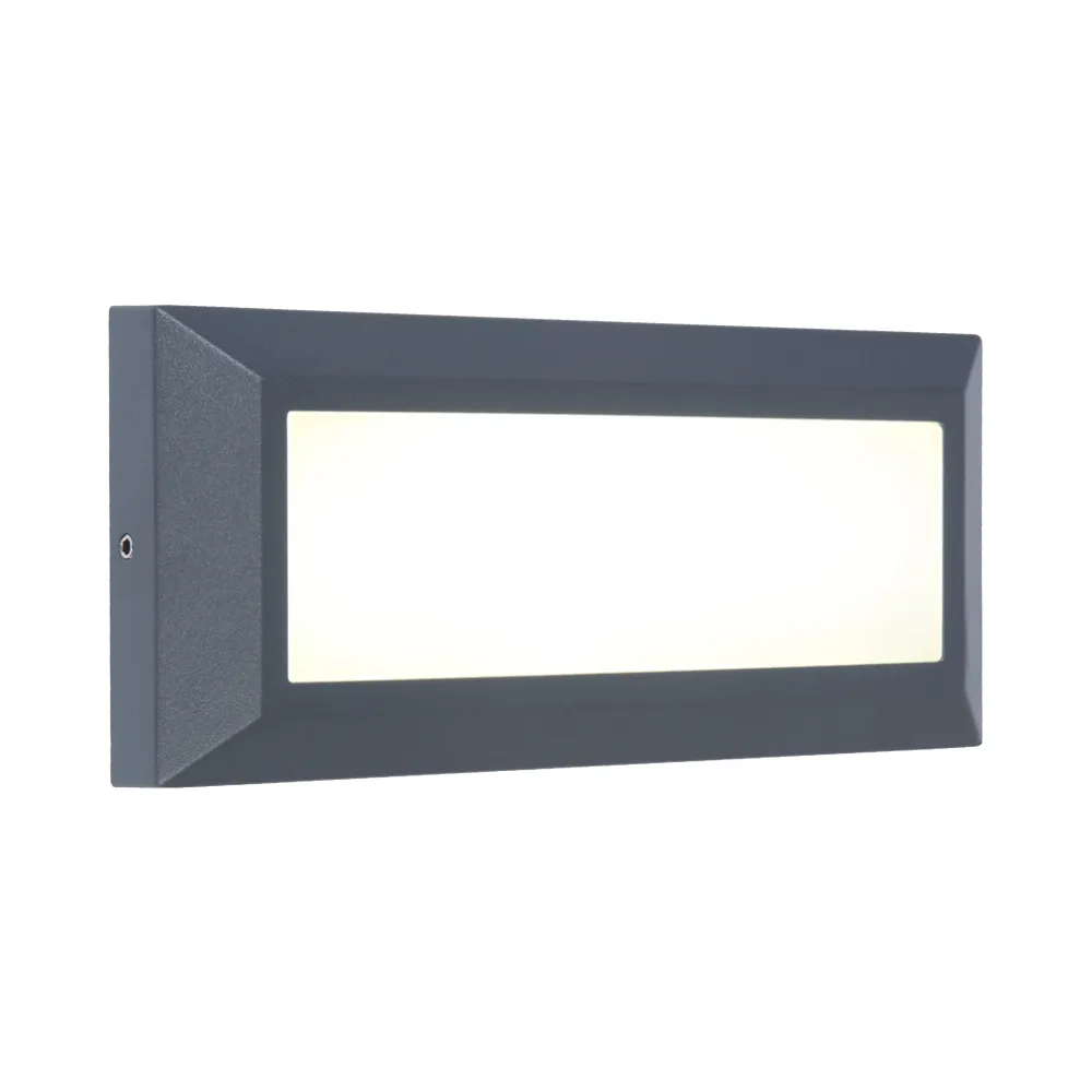 LED zidna svjetiljka HELENA, tamno siva, 10.2W, 4000K, IP54
