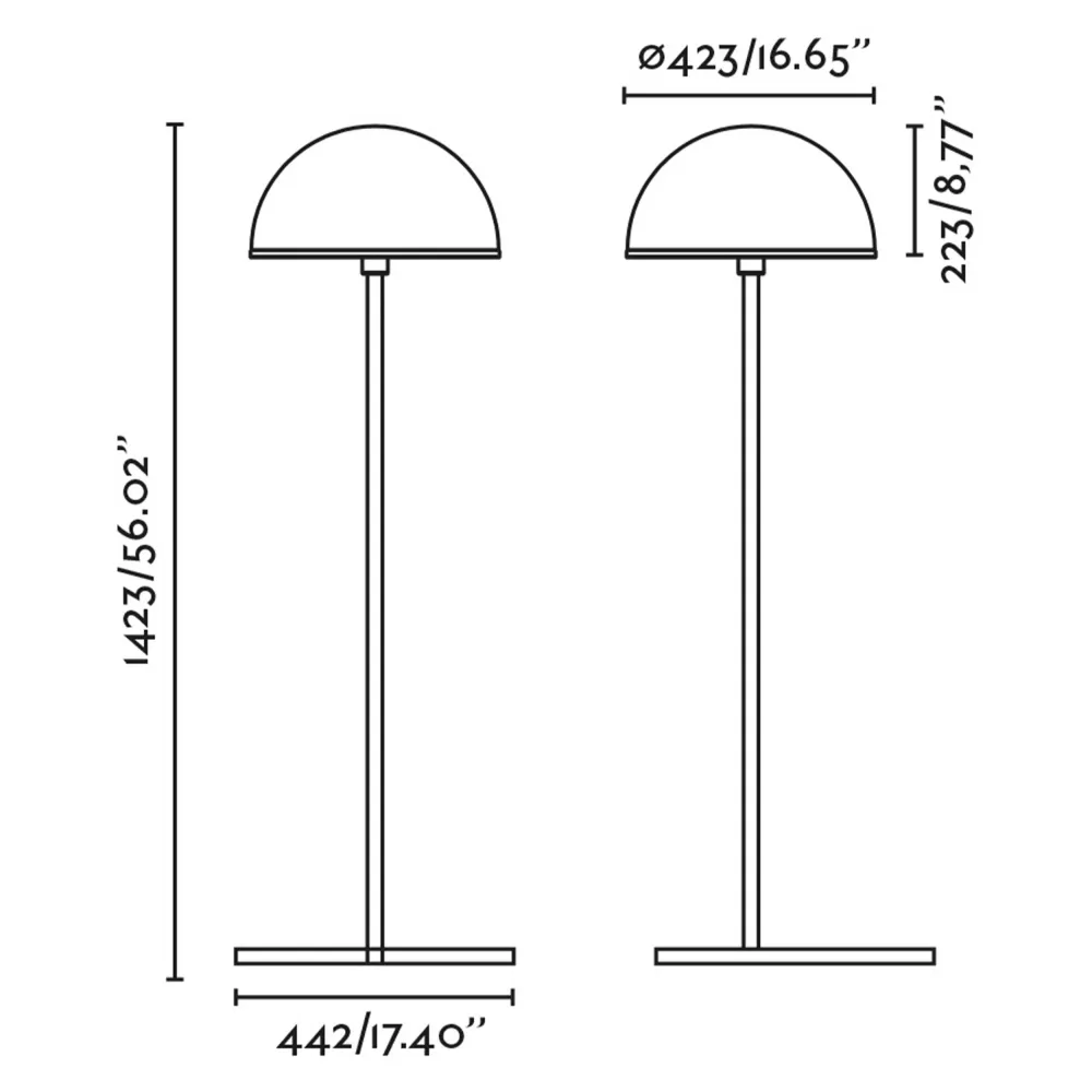 Faro Dome E27 podna lampa