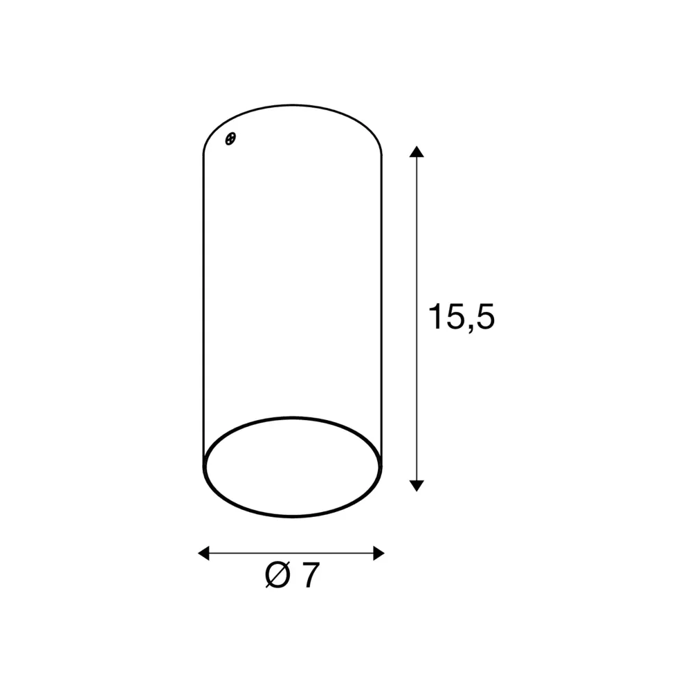 Spot svjetiljka ASTO TUBE, stropna, bijela, 1xGU10, IP20