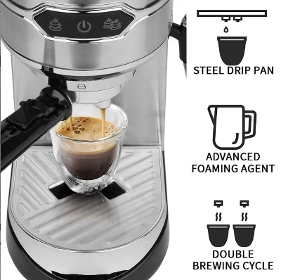Aparat za Espresso i Kafu sa Mlaznicom za Mleko