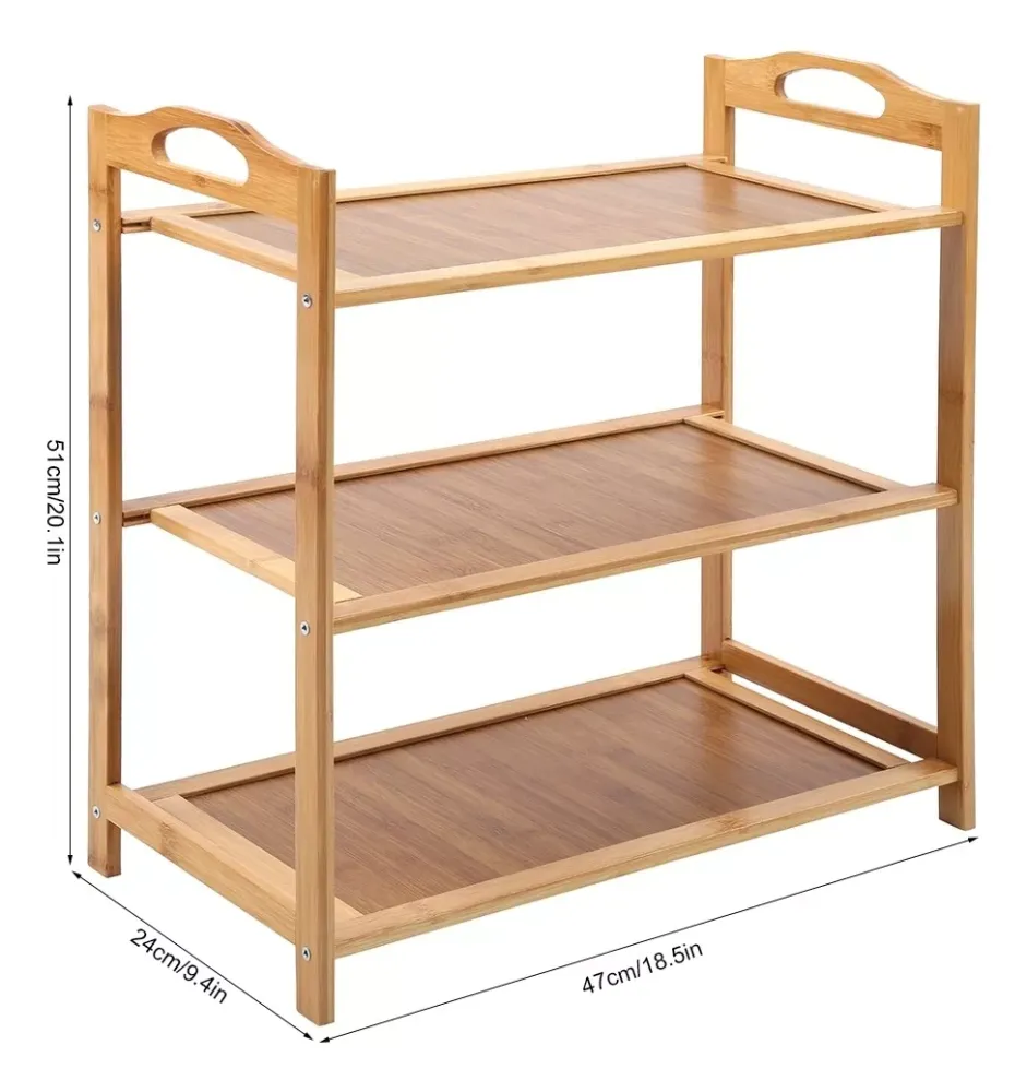 Cipelarnik Bamboo sa 3 police