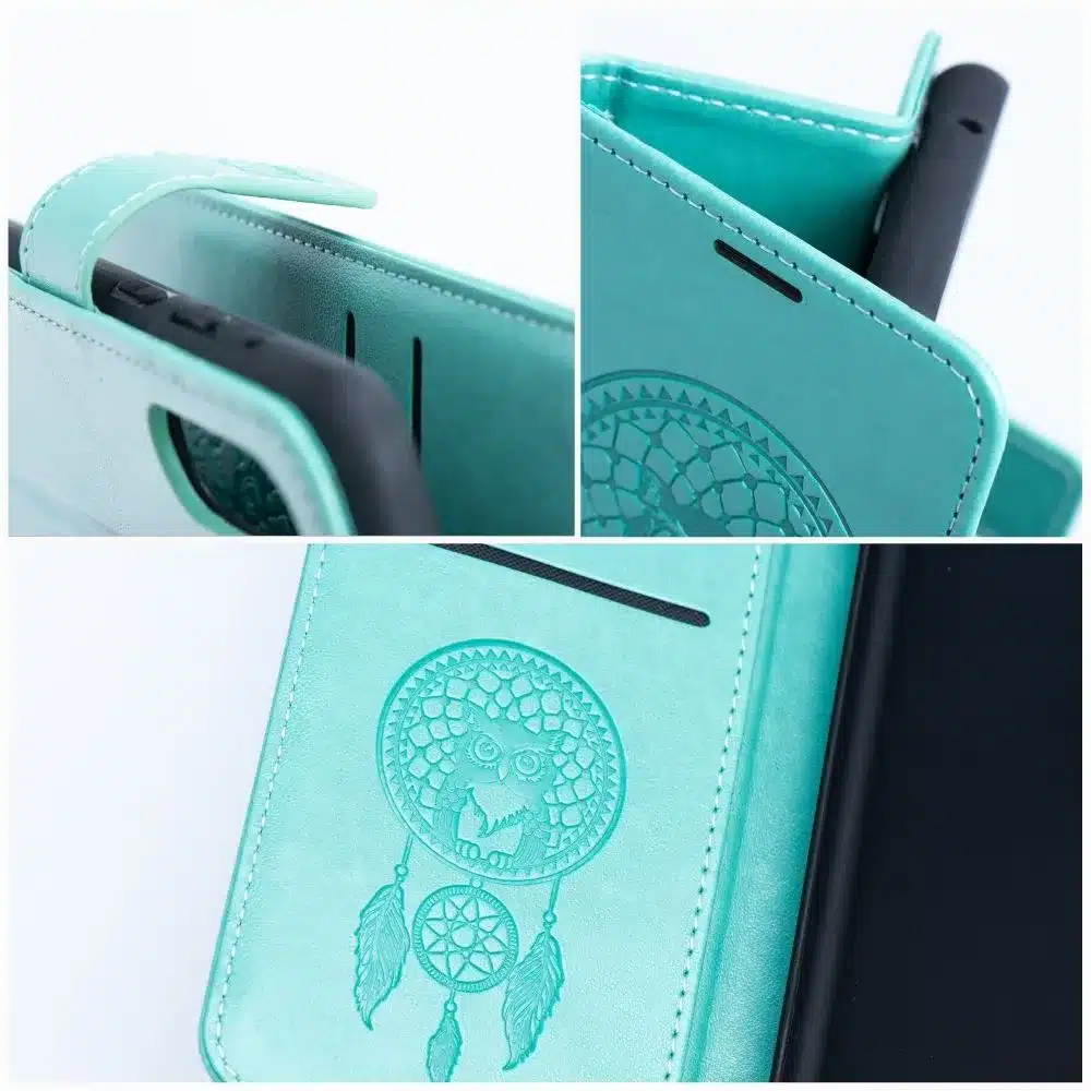 MEZZO Book case preklopna torbica za XIAOMI Redmi 14C - dream catcher zelena