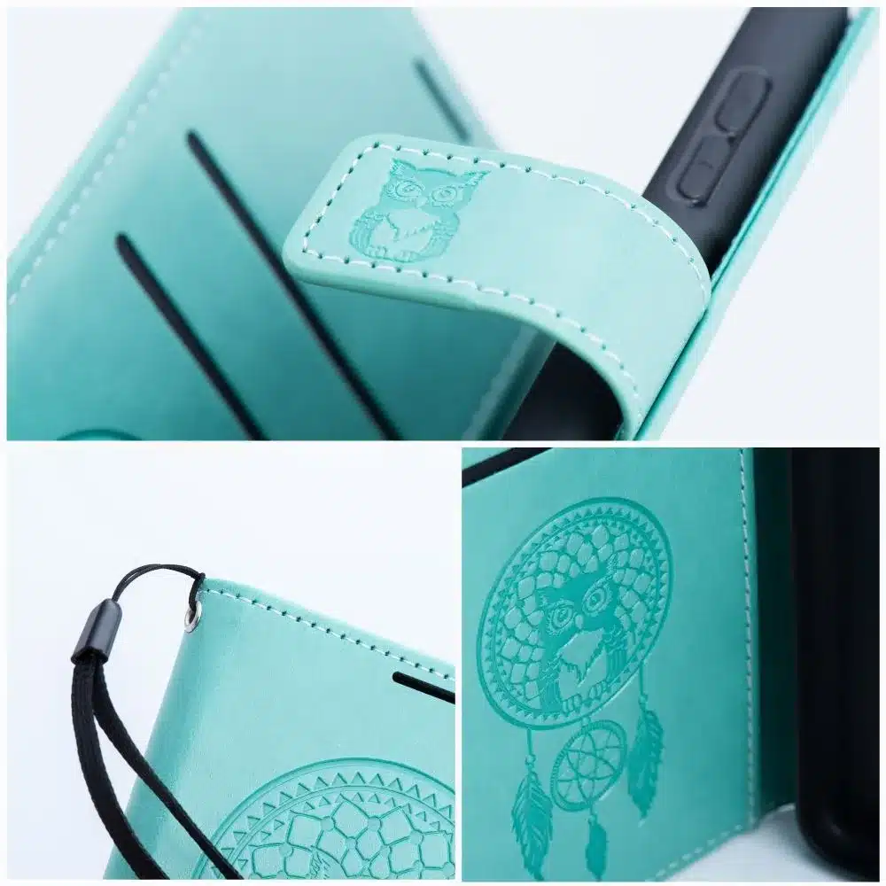 MEZZO Book case preklopna torbica za XIAOMI Redmi 14C - dream catcher zelena