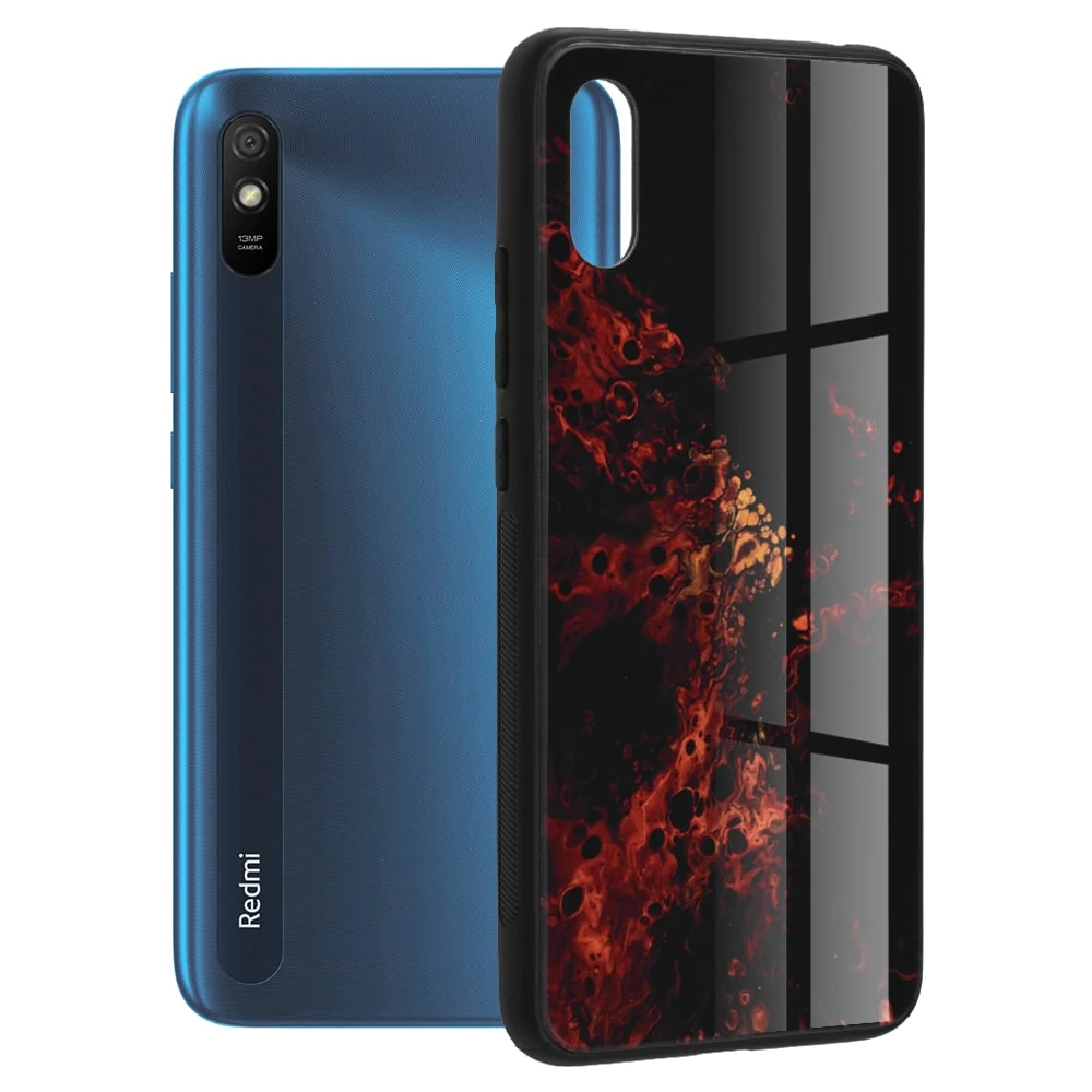 Techsuit Glaze maska za Xiaomi Redmi 9A Red Nebula