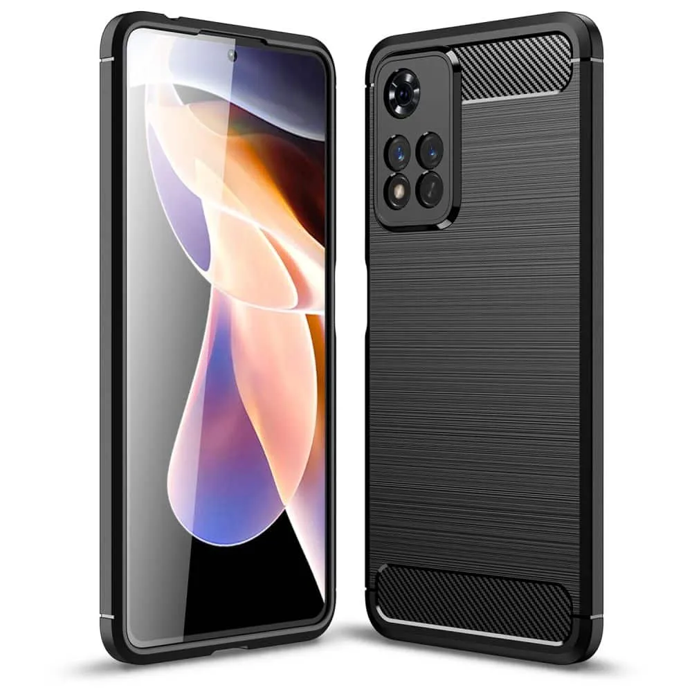 TECH-PROTECT TPUCARBON MASKA ZA XIAOMI REDMI NOTE 11 PRO+ PLUS 5G CRNA