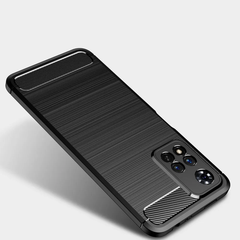 TECH-PROTECT TPUCARBON MASKA ZA XIAOMI REDMI NOTE 11 PRO+ PLUS 5G CRNA
