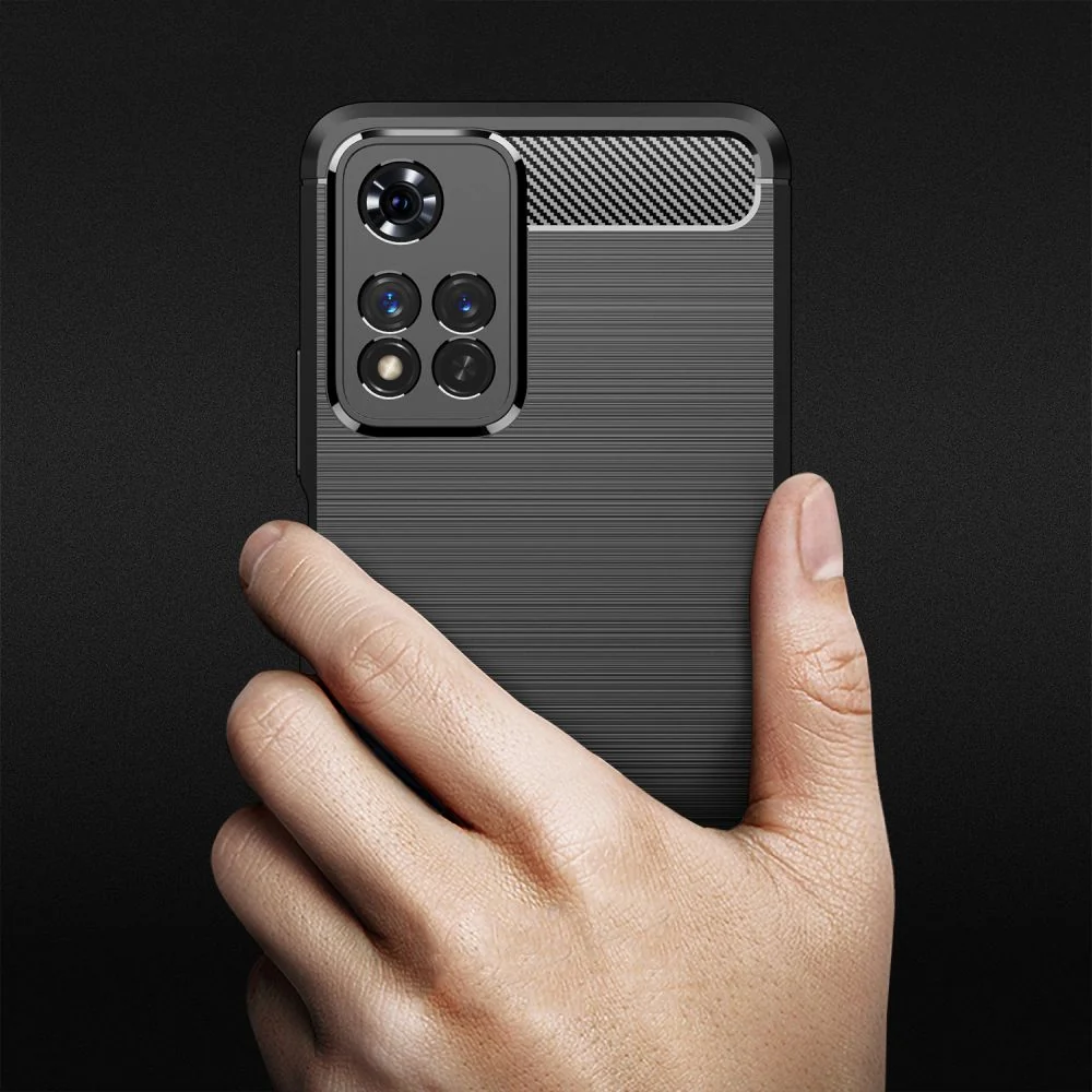 TECH-PROTECT TPUCARBON MASKA ZA XIAOMI REDMI NOTE 11 PRO+ PLUS 5G CRNA