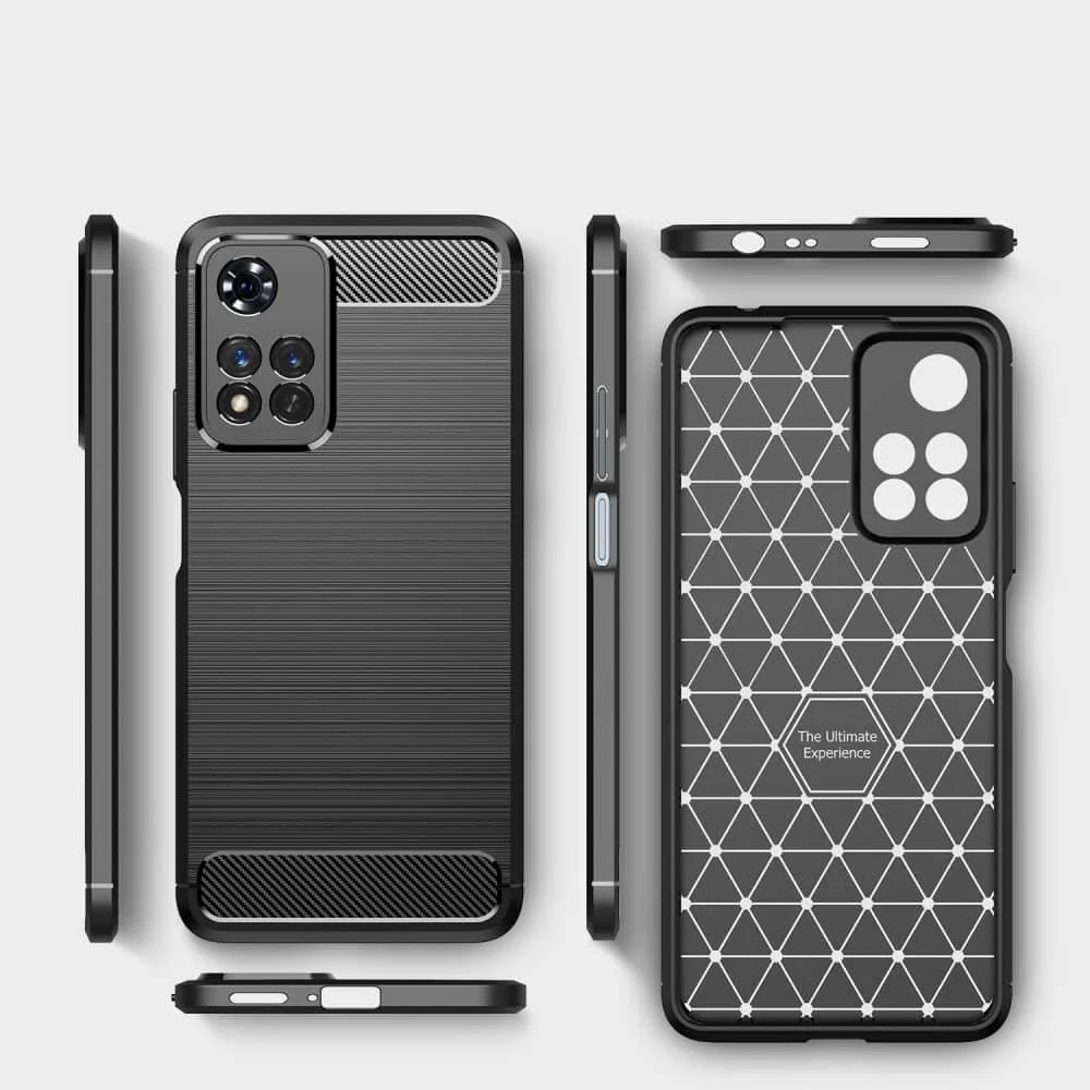TECH-PROTECT TPUCARBON MASKA ZA XIAOMI REDMI NOTE 11 PRO+ PLUS 5G CRNA