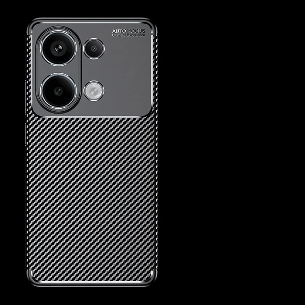 Techsuit – CarbonFiber maska za Xiaomi Redmi Note 13 4G – crna