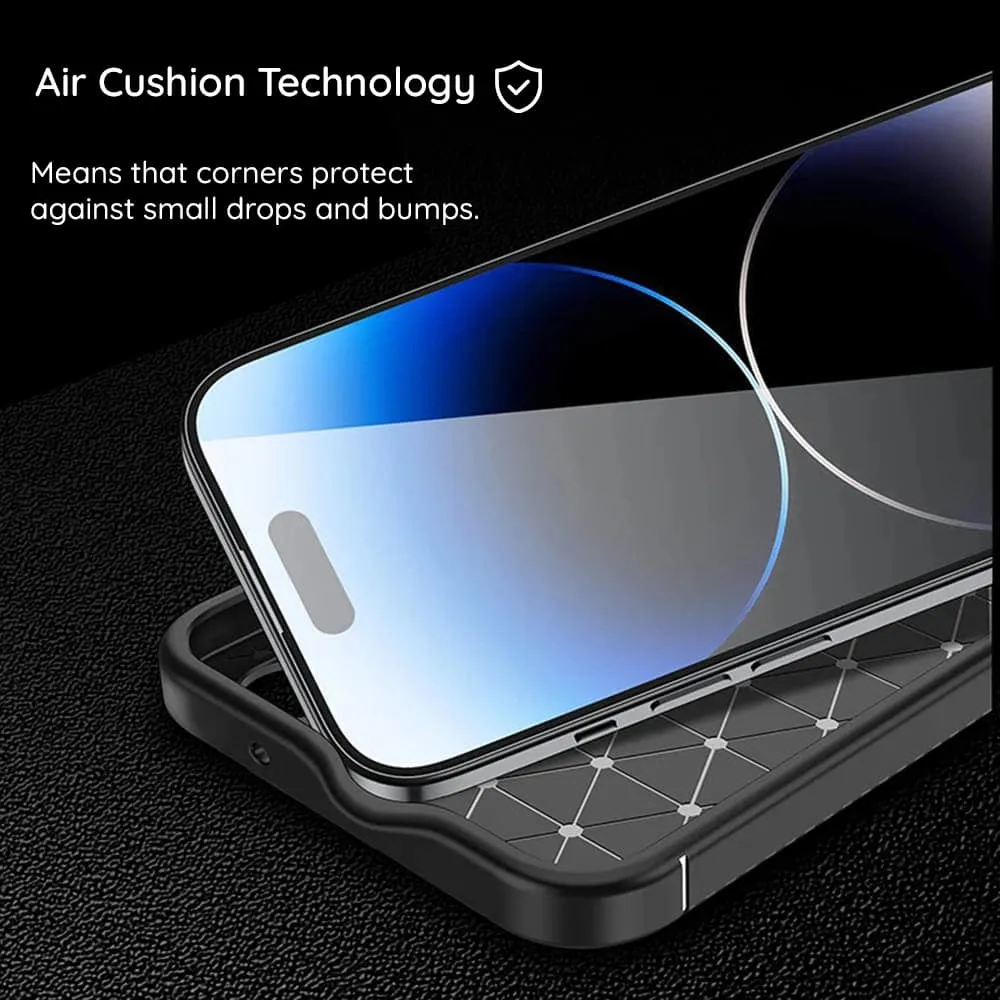 Techsuit – CarbonFiber maska za Xiaomi Redmi Note 13 4G – crna
