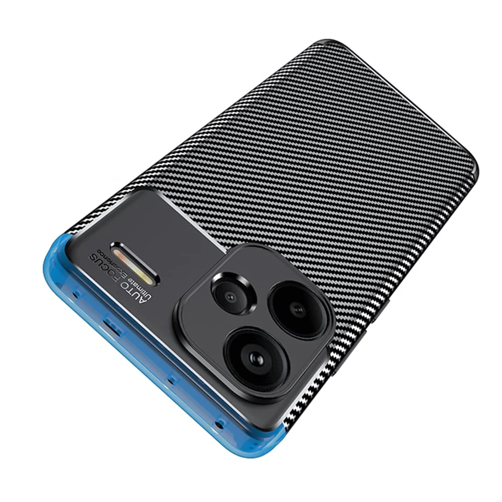 Techsuit – CarbonFiber maska za Xiaomi Redmi Note 13 Pro+ 5G – crna