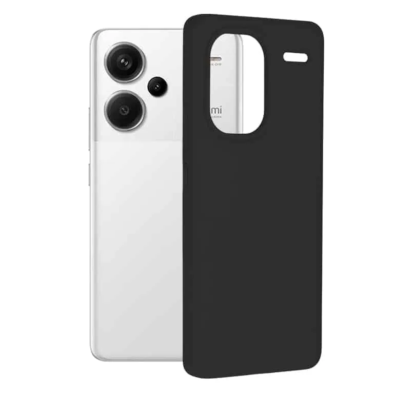 Techsuit Soft Edge Silicone maska za Xiaomi Redmi Note 13 Pro+ 5G - crna