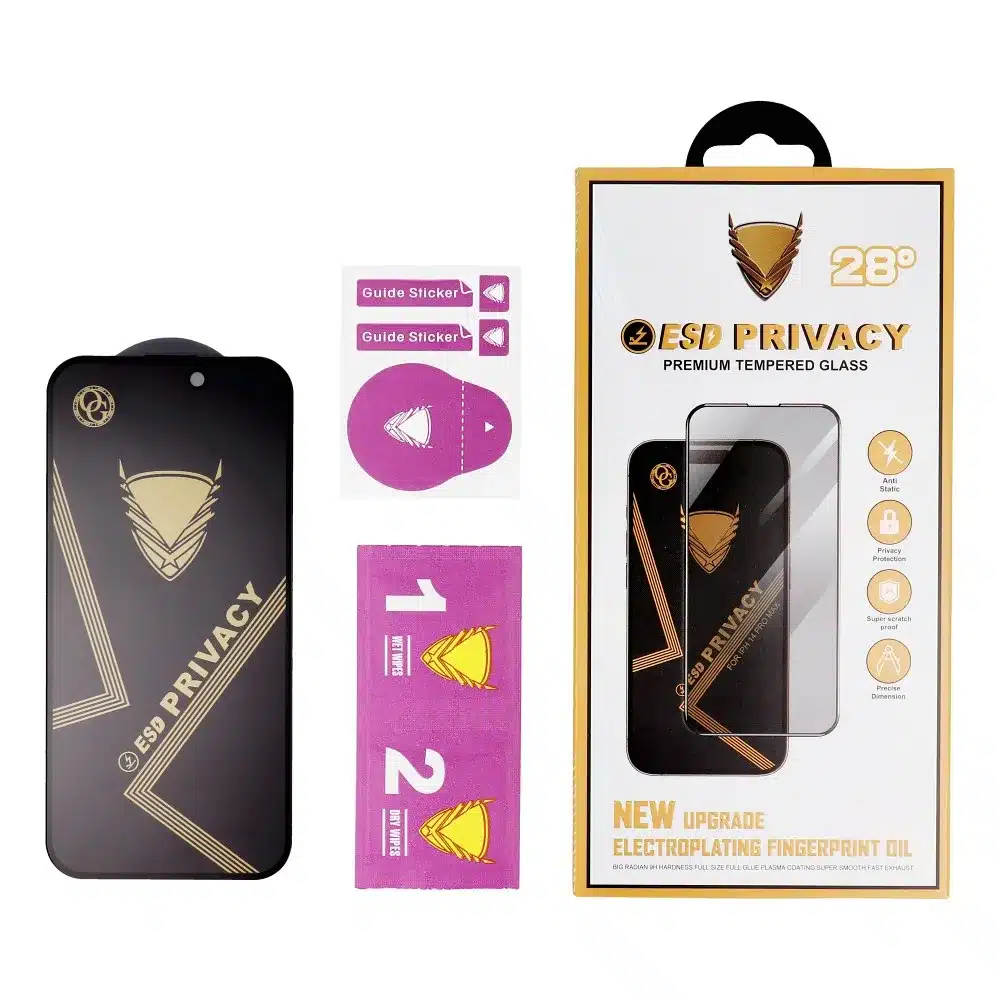 OG Premium Privacy Anti-spy zakrivljeno kaljeno staklo za Xiaomi Redmi Note 14 Pro 4G / Redmi Note 14 Pro 5G