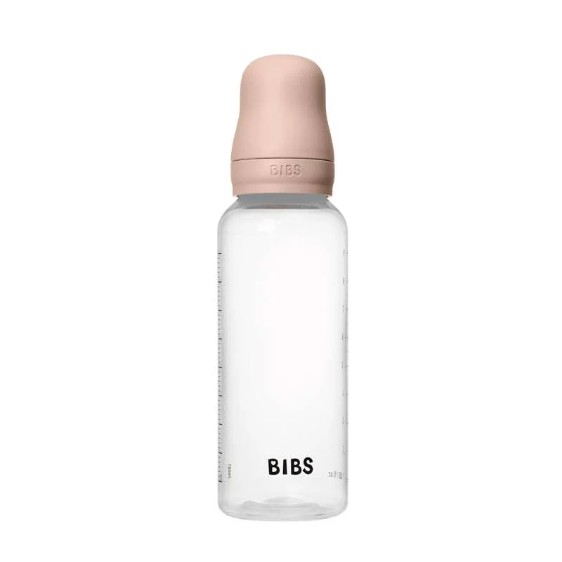 BIBS Bottle - Sutteflaskesæt - Plastik - Latex/Medium Flow/Rund - 270 ml. - Blush