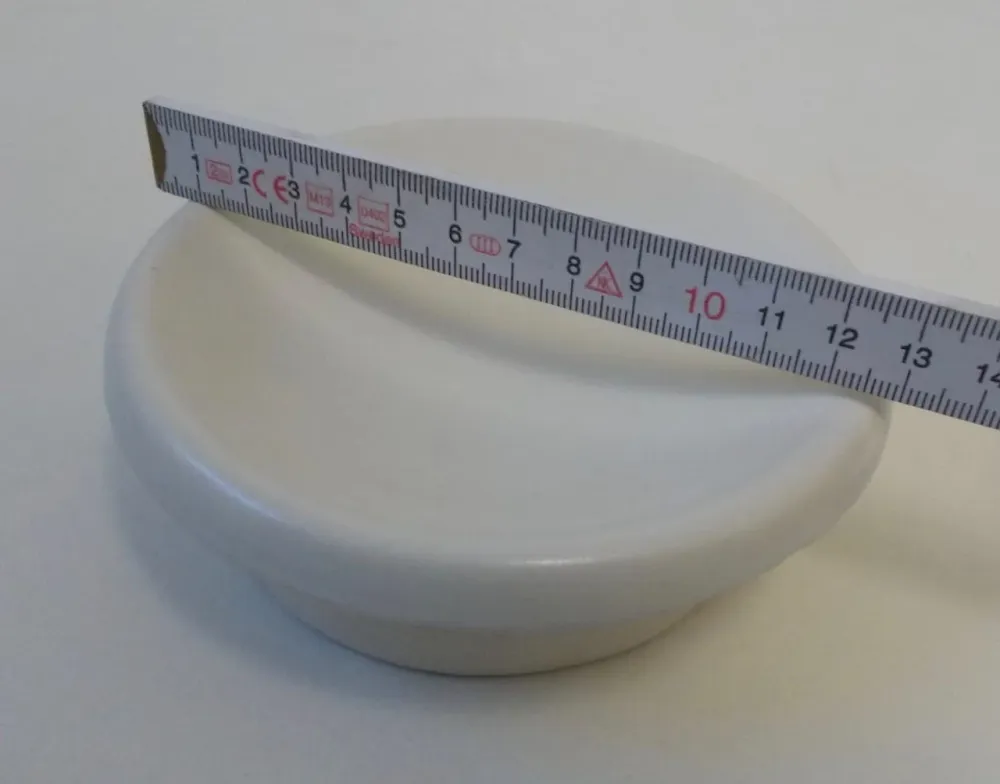 Putz Lid dvorac Dizajn pločica Dizajn dagnji bijela oko 13 cm
