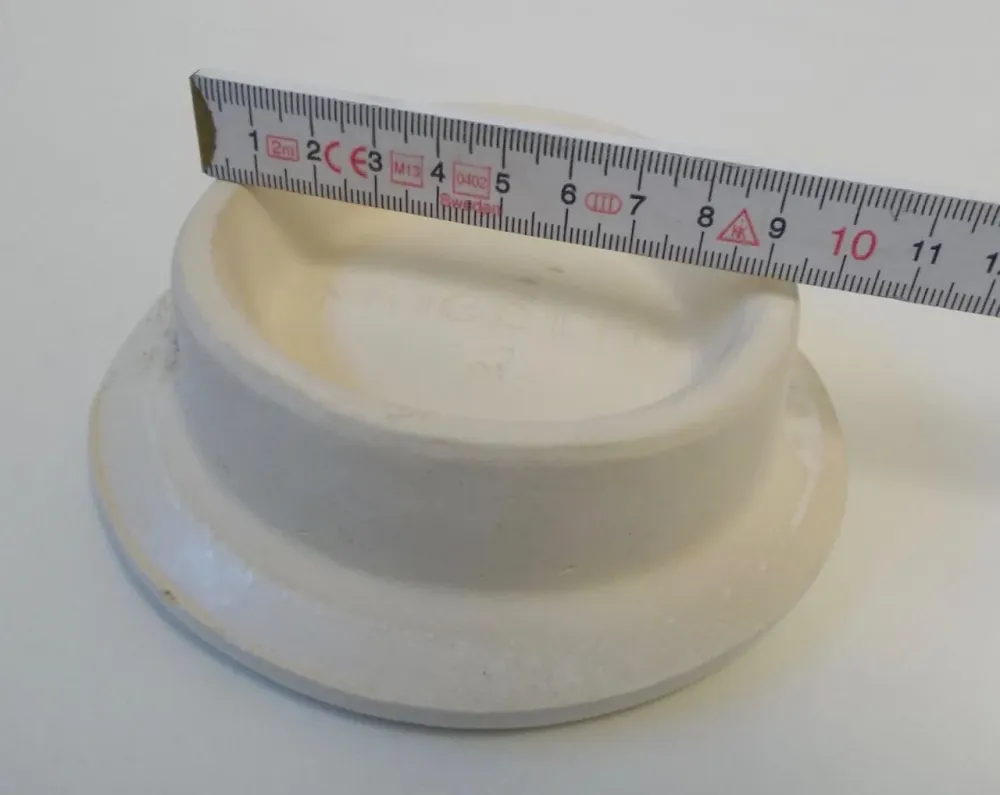Putz Lid dvorac Dizajn pločica Dizajn dagnji bijela oko 13 cm