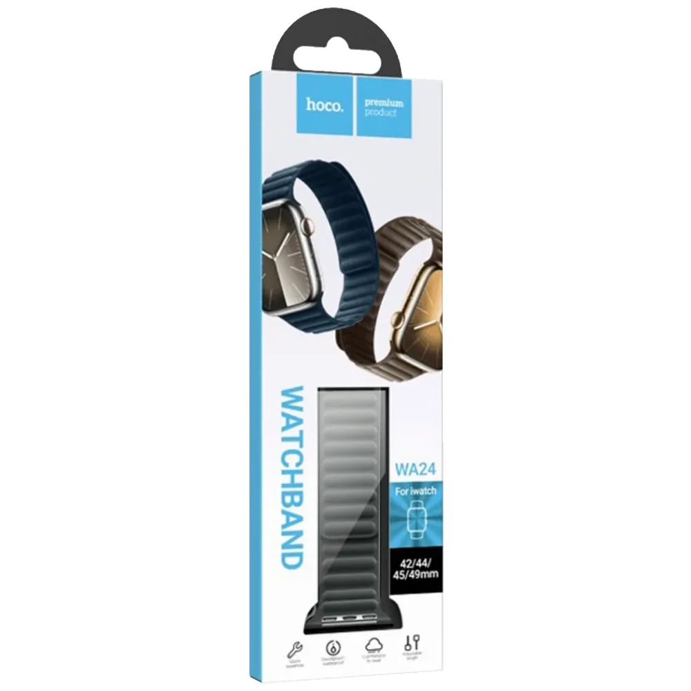 hoco. Magnetni remen za iWatch, 42/44/45/49mm, cyan - iWatch WA24 Cyan