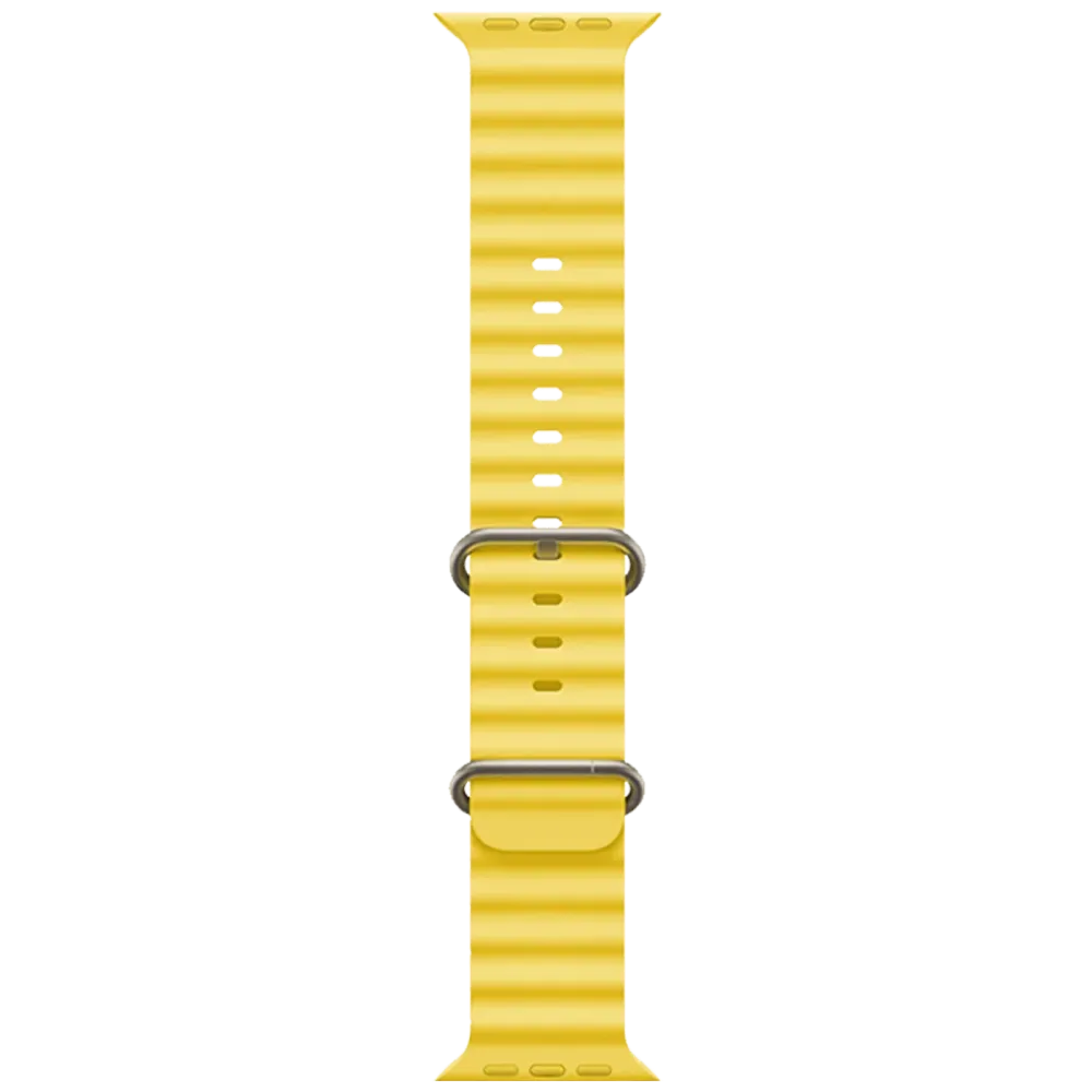 hoco. Silikonski remen za iWatch, 42/44/45/49mm, žuta - iWatch WA12 Yellow