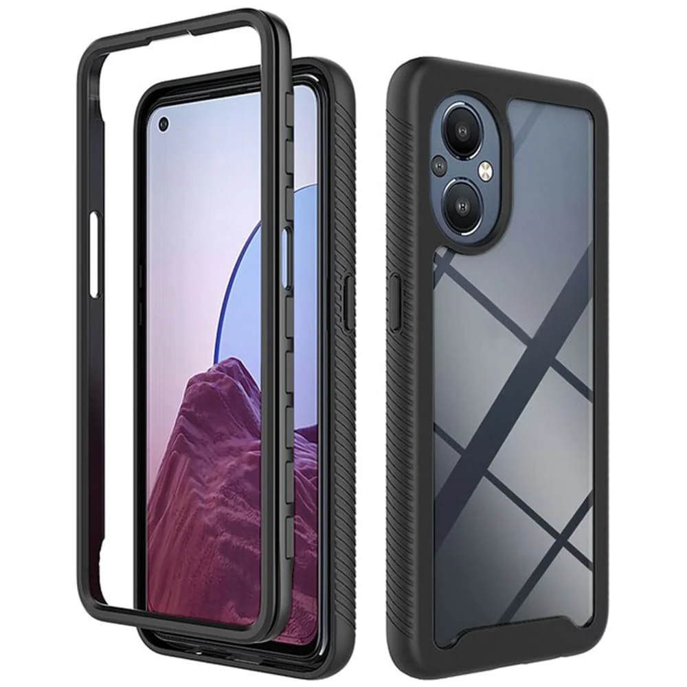 Techsuit - Defense360 Pro + Screen Protector za Oppo Reno7 Lite / Reno8 Lite - crna