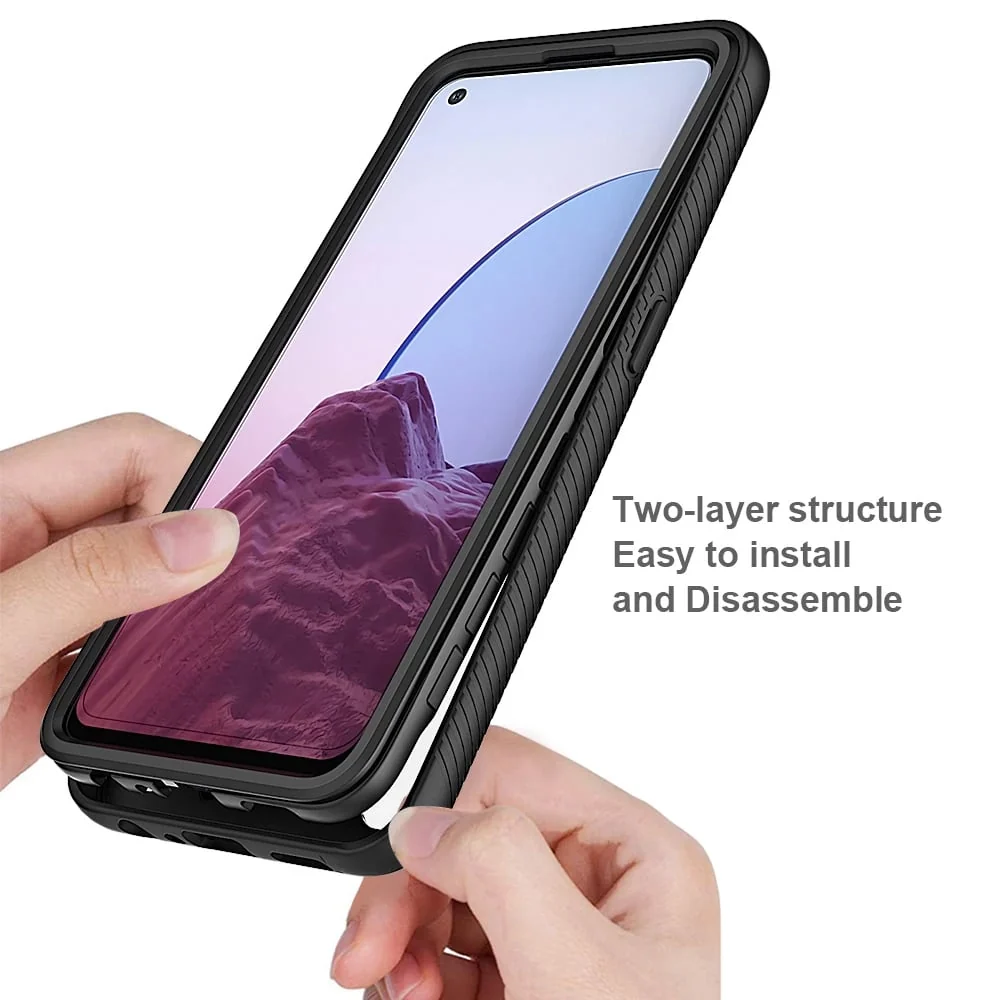 Techsuit - Defense360 Pro + Screen Protector za Oppo Reno7 Lite / Reno8 Lite - crna