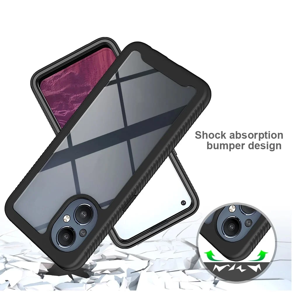 Techsuit - Defense360 Pro + Screen Protector za Oppo Reno7 Lite / Reno8 Lite - crna