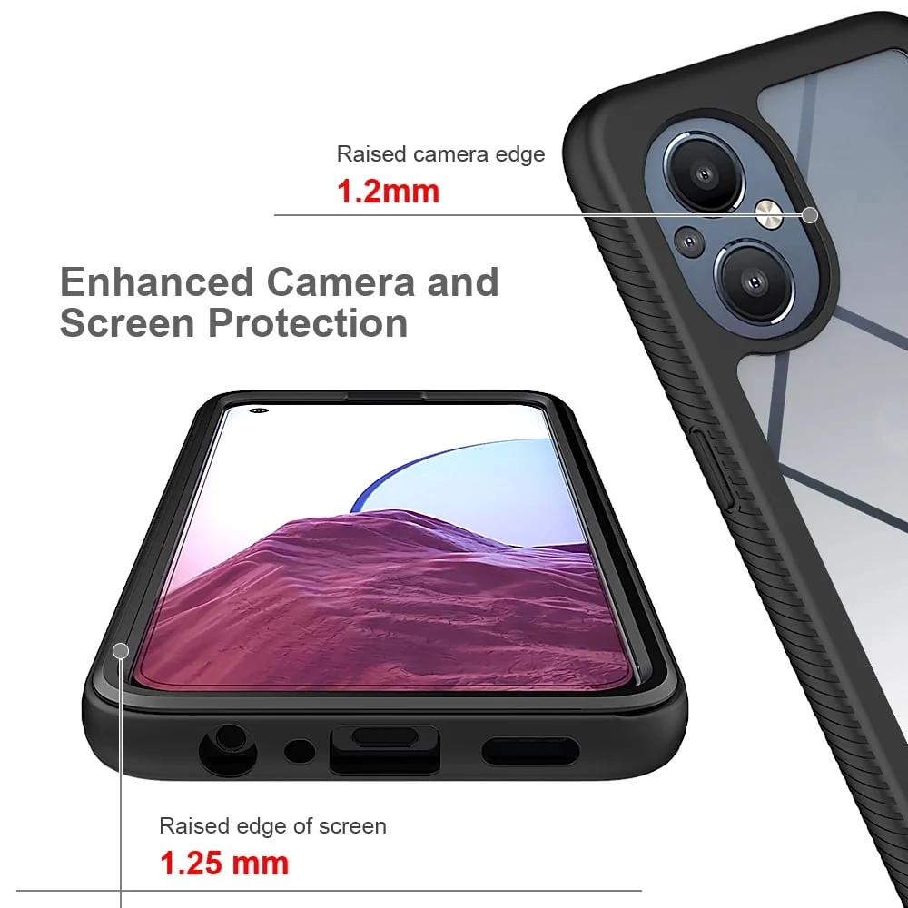 Techsuit - Defense360 Pro + Screen Protector za Oppo Reno7 Lite / Reno8 Lite - crna