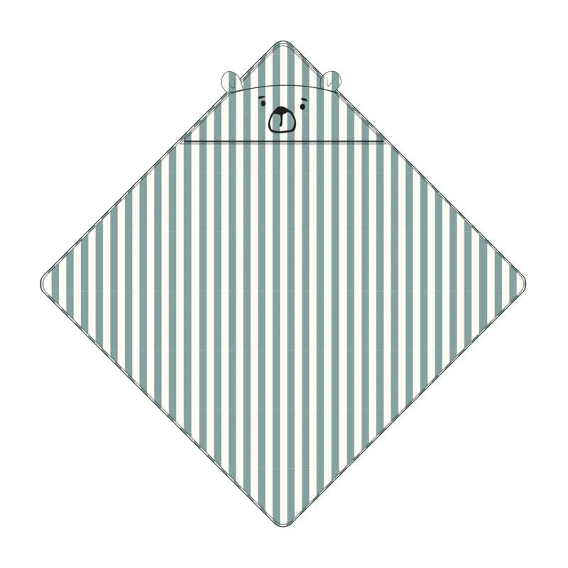 Liewood Albert Badehåndklæde m. Kapa - Peppermint/Creme de la Creme