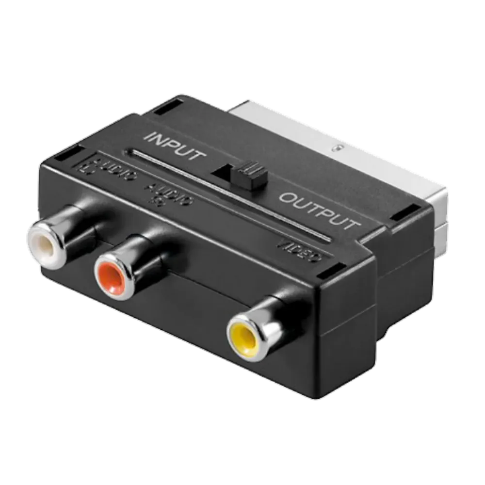 ZED electronic Scart prelaz na 3 x RCA (čč), sa prekidačem - VP49