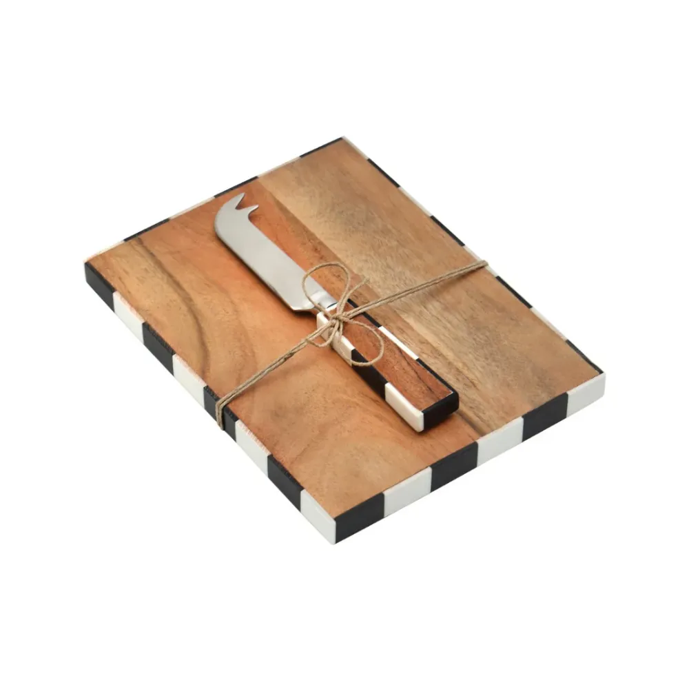 Chenonceau Checkerboard Cheese Board Knife