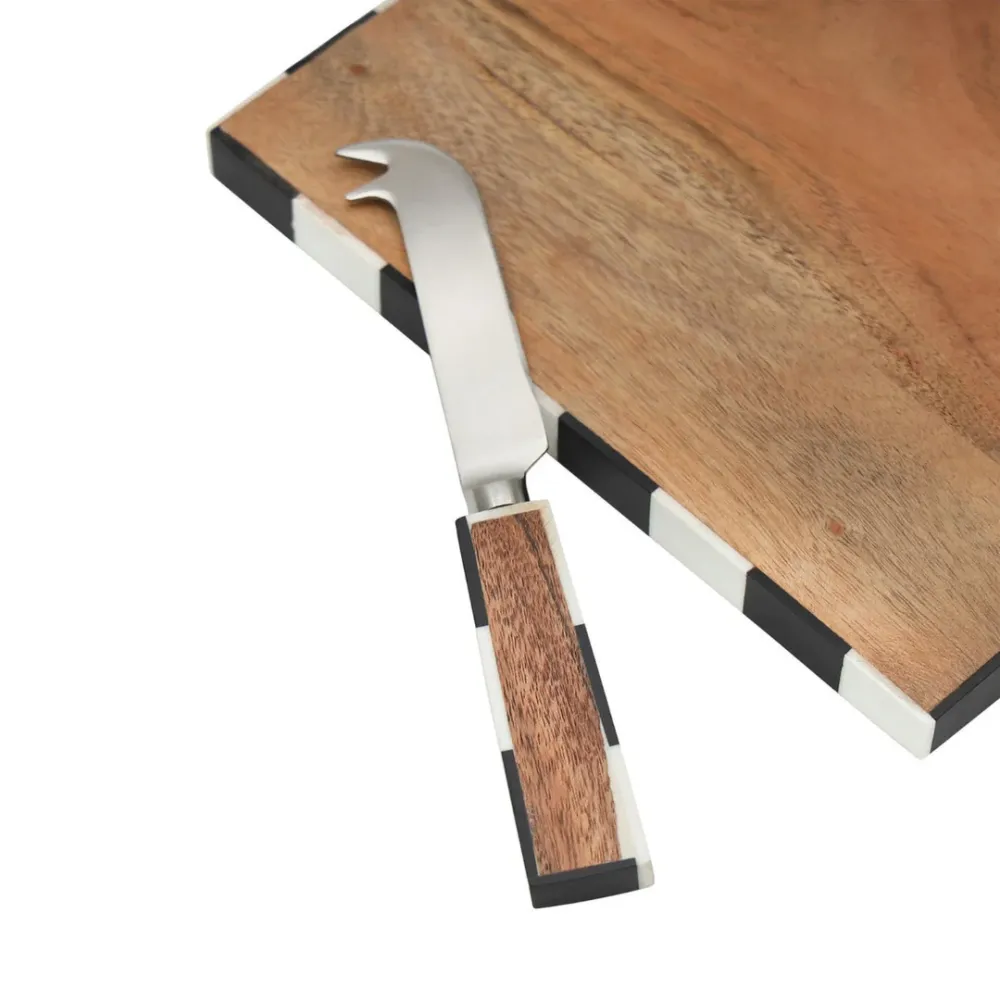 Chenonceau Checkerboard Cheese Board Knife