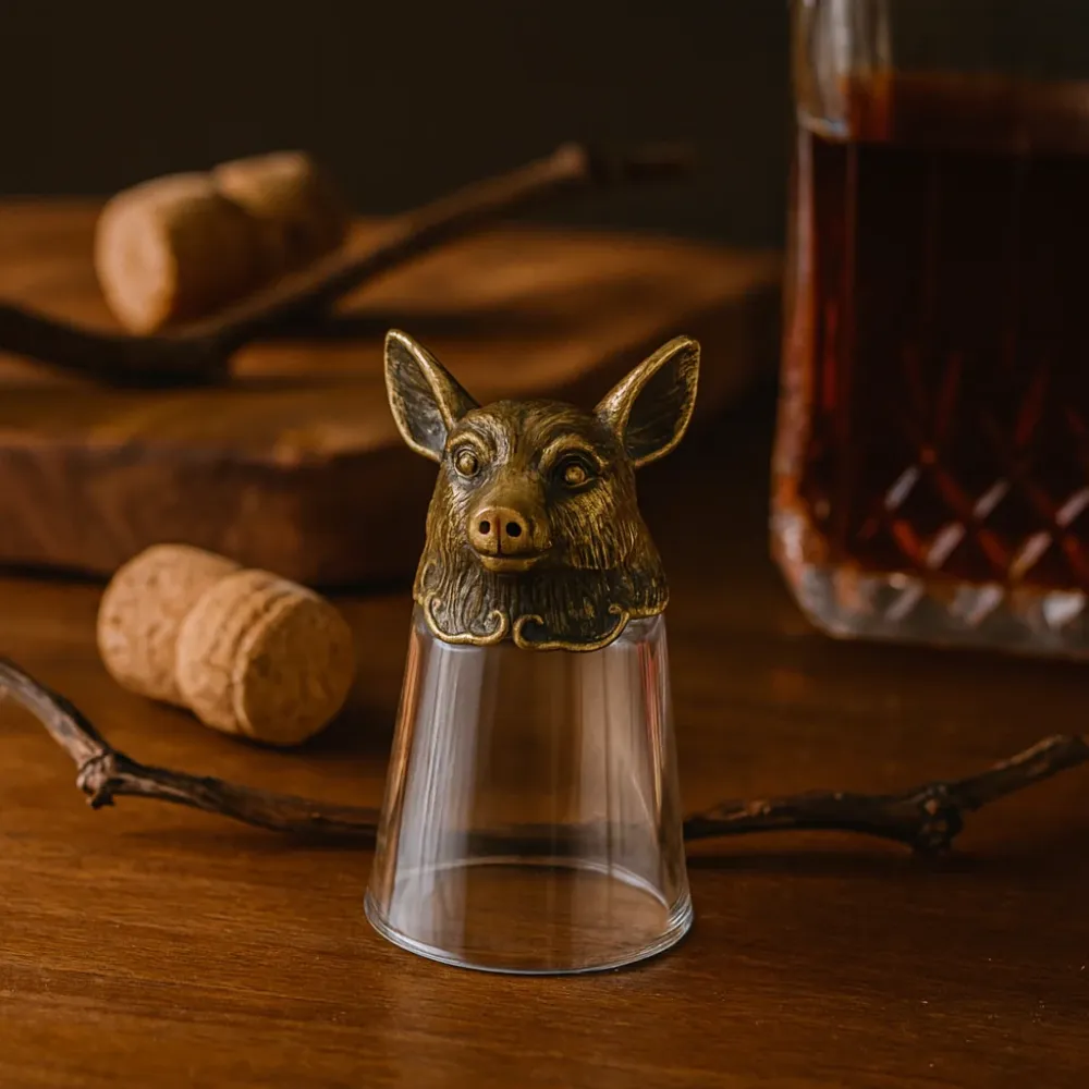Čšice za rakiju sa životinjama kineskog zodijaka, 25 ml, set od 12 komada